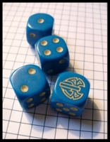 Dice : Dice - Game Dice - Mechwarrior Tan on Teal